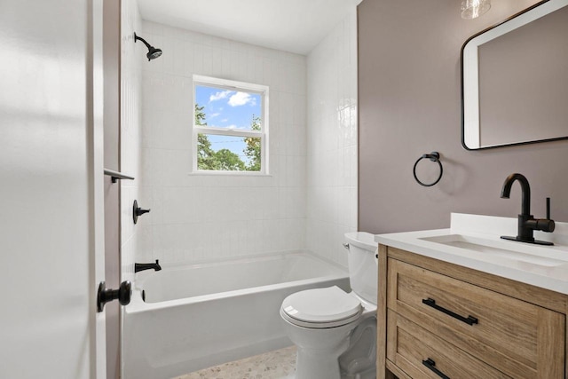 4516 Maher Ave, Madison, WI 53716 - full bath featuring vanity, toilet, and shower / washtub combination