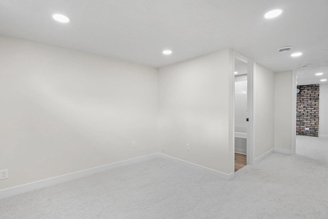 4516 Maher Ave, Madison, WI 53716 - carpeted spare room featuring baseboards and recessed lighting