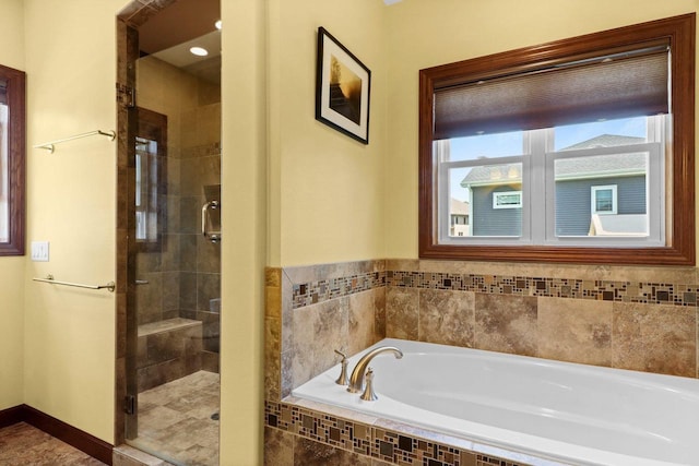 805 Mourning Dove Dr, Cottage Grove, WI 53527 - full bath featuring a garden tub and a shower stall