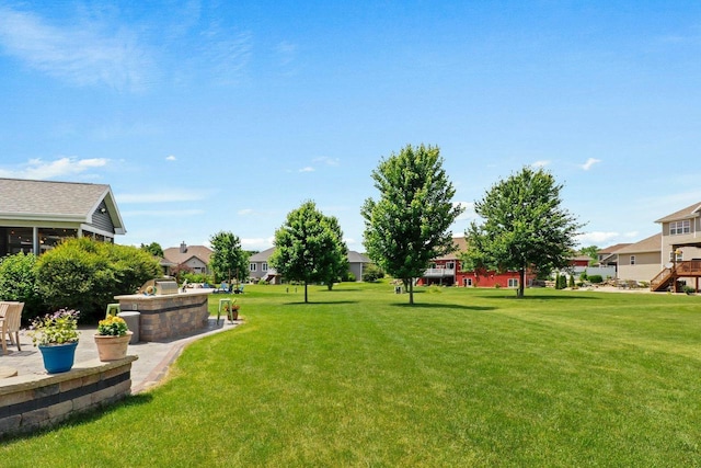 805 Mourning Dove Dr, Cottage Grove, WI 53527 - view of green lawn with a residential view