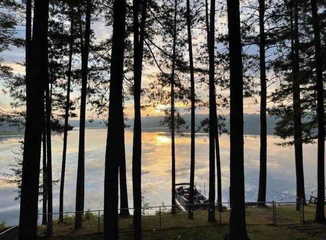 N11894 E Deer Lake Rd, Tomahawk, WI 54487 - water view with fence