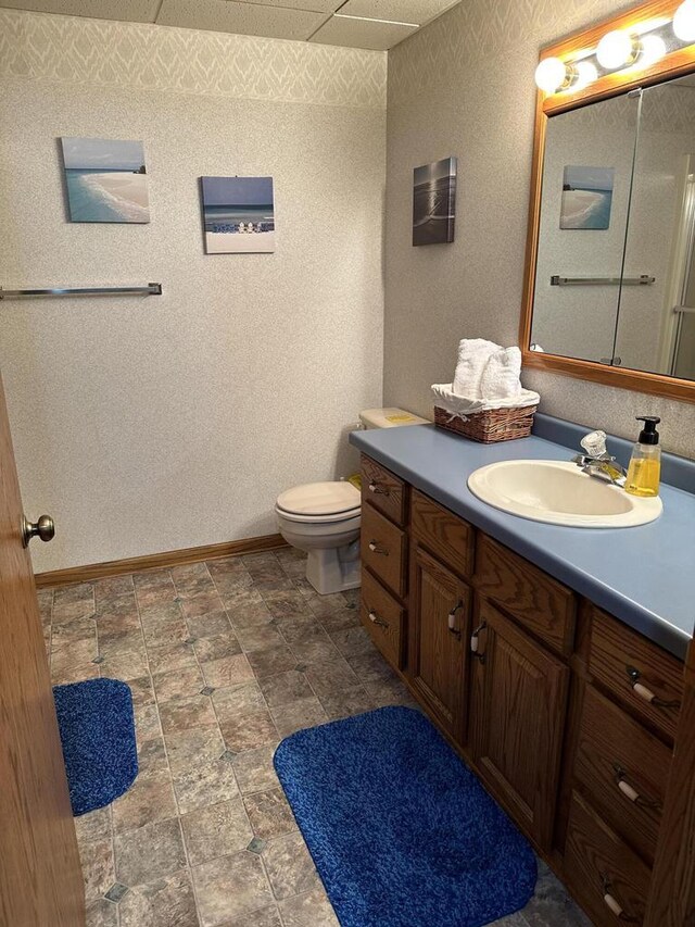 N11894 E Deer Lake Rd, Tomahawk, WI 54487 - bathroom featuring vanity and toilet