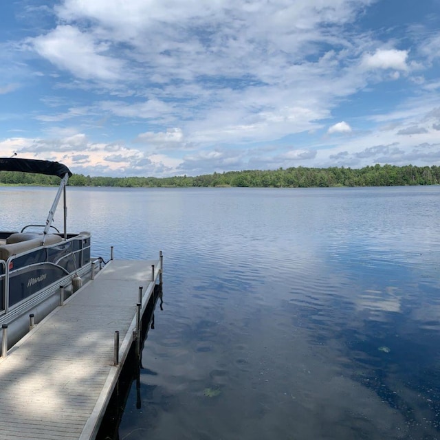 N11894 E Deer Lake Rd, Tomahawk, WI 54487 - dock with a water view