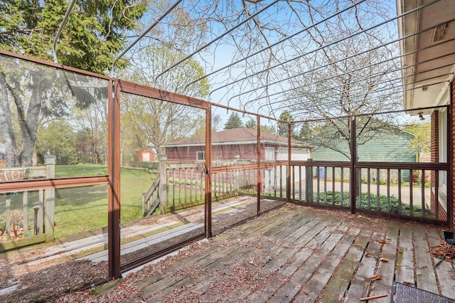 7700 3rd Ave, Kenosha, WI 53143 - view of wooden deck