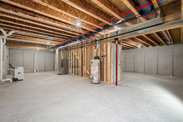 4551 Menasha Ave, Manitowoc, WI 54220 - unfinished below grade area with water heater