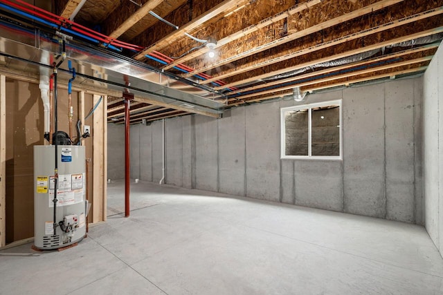4551 Menasha Ave, Manitowoc, WI 54220 - unfinished basement featuring water heater