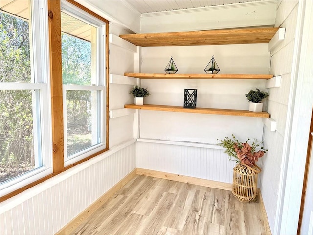 208 N 7th St, Cameron, WI 54822 - interior space featuring wood finished floors