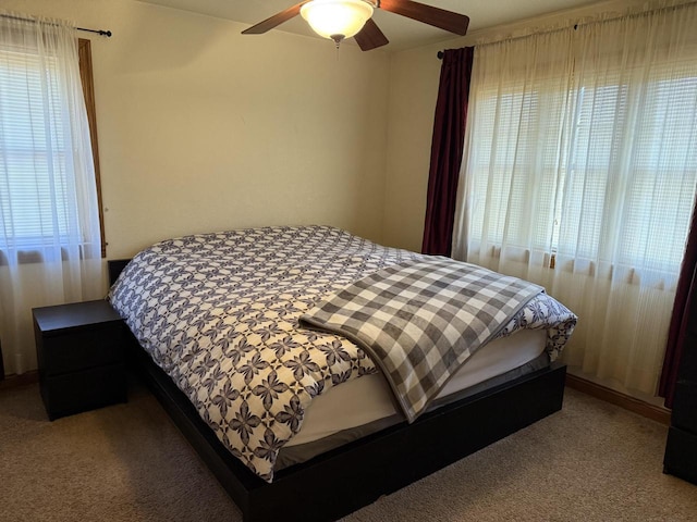422 Callaway Blvd, La Crosse, WI 54603 - carpeted bedroom with a ceiling fan