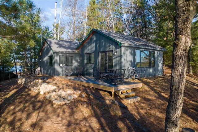 29829 Minerva Cir, Danbury, WI 54830 - back of property with a deck