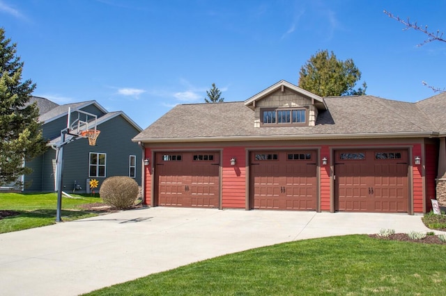 953 Larkspur Rd, Plymouth, WI 53073 - view of front of home featuring concrete driveway and a front yard