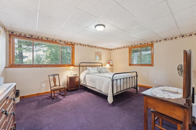 E9510 Oak Hill Rd, Wisconsin Dells, WI 53965 - bedroom featuring dark colored carpet and baseboards
