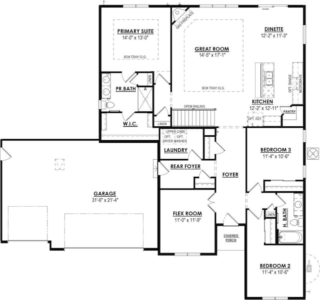 N156W19249 E Gate Dr, Jackson, WI 53037 - floor plan / room layout