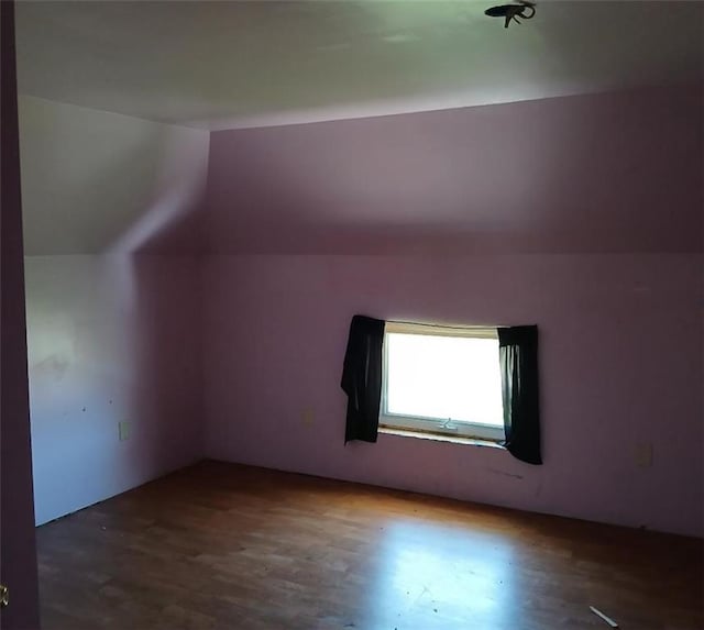 N34855 County Rd S, Blair, WI 54616 - additional living space featuring wood finished floors and lofted ceiling