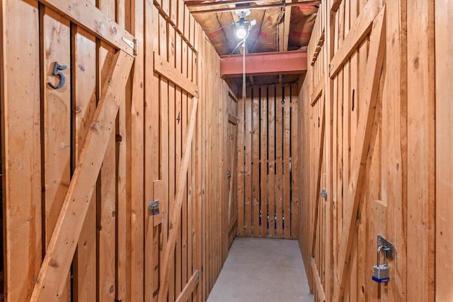 view of storage area