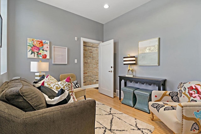 9302 39th Ave, Pleasant Prairie, WI 53158 - living area with wood finished floors, baseboards, and recessed lighting