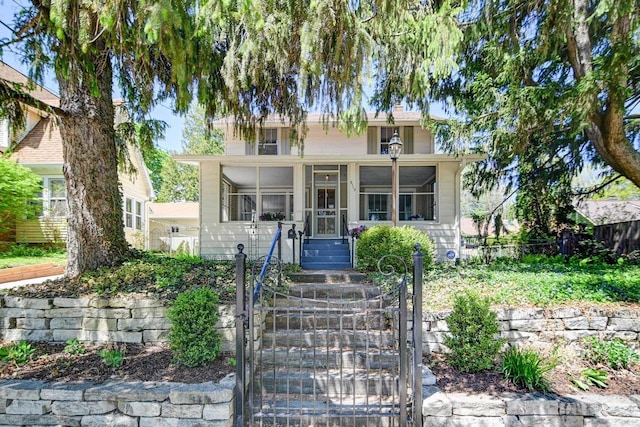 3112 Monroe St, Madison, WI 53711 - view of front of property featuring a gate and a fenced front yard
