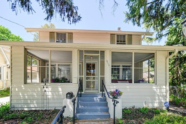 3112 Monroe St, Madison, WI 53711 - view of front of home with a sunroom