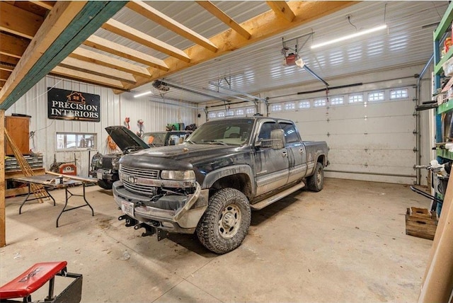 744 50th Ave, Clear Lake, WI 54005 - garage featuring a garage door opener