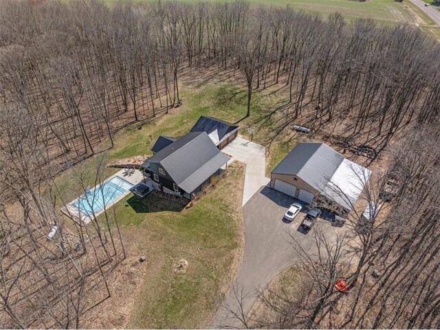 744 50th Ave, Clear Lake, WI 54005 - view from above of property with a pool