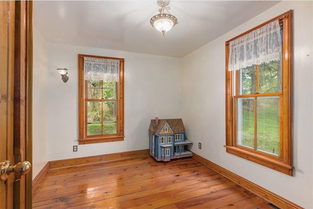 6300 Painter Rd, Mound, MN 55364 - empty room with hardwood / wood-style flooring and baseboards