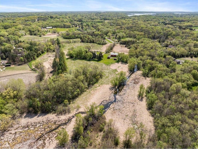 6300 Painter Rd, Mound, MN 55364 - aerial overview of property's location with a heavily wooded area