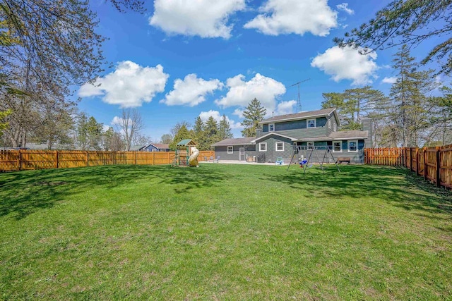 3877 Apple Ln, Oshkosh, WI 54902 - view of yard with a playground