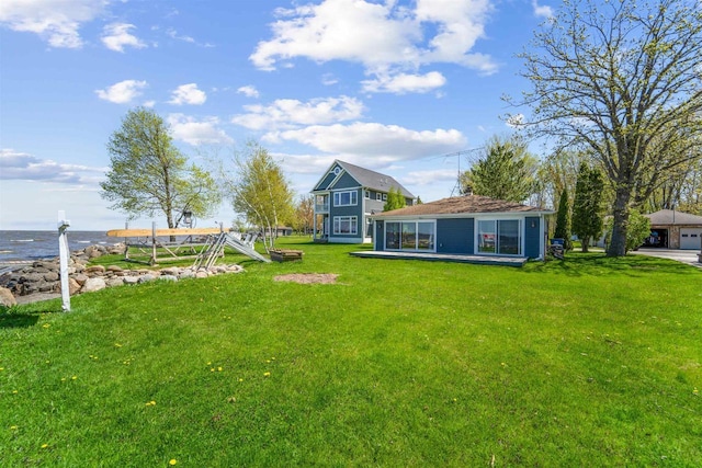 N8432 Minawa Beach Rd, Fond Du Lac, WI 54937 - view of green lawn