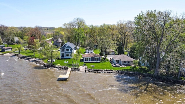 N8432 Minawa Beach Rd, Fond Du Lac, WI 54937 - view of subject property with a nearby body of water