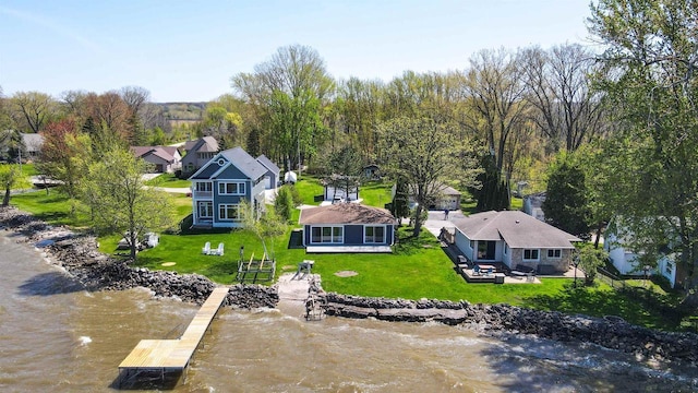 N8432 Minawa Beach Rd, Fond Du Lac, WI 54937 - aerial view of property and surrounding area with a large body of water