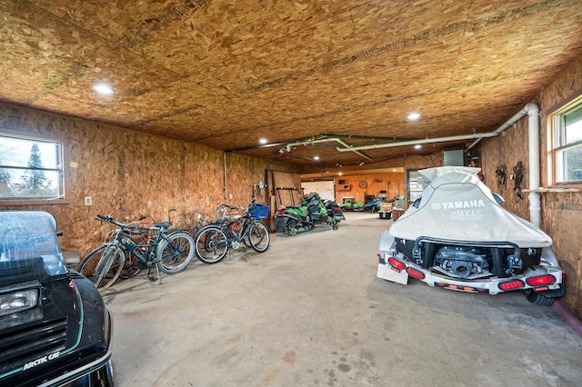 2965 S Stevenson Pier Rd, Sturgeon Bay, WI 54204 - garage featuring recessed lighting