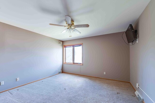 8200 43rd Ave, Kenosha, WI 53142 - carpeted spare room featuring ceiling fan and baseboards