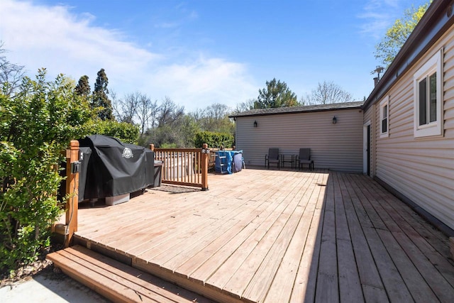 3500 W Justin St, Appleton, WI 54914 - deck with grilling area