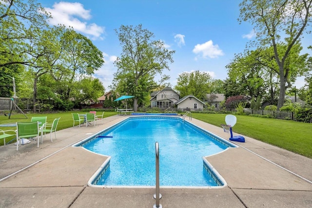 215 W Walworth St, Elkhorn, WI 53121 - view of pool featuring a patio area