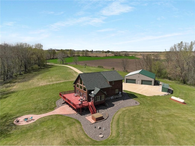 N5502 90th St, Elmwood, WI 54740 - aerial view of sparsely populated area