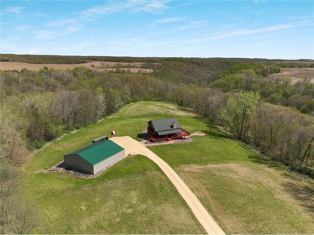 N5502 90th St, Elmwood, WI 54740 - aerial view of sparsely populated area