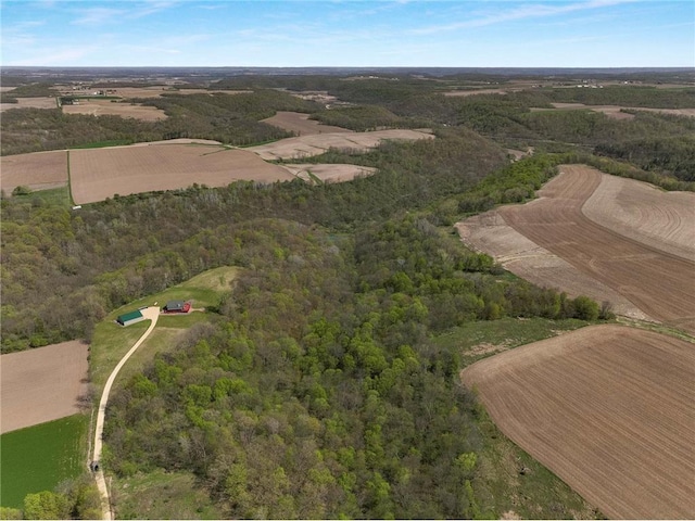 N5502 90th St, Elmwood, WI 54740 - aerial overview of property's location featuring a heavily wooded area