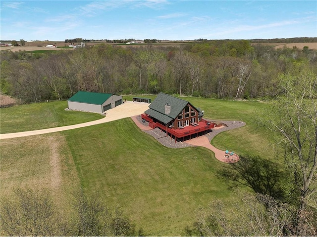 N5502 90th St, Elmwood, WI 54740 - aerial view of property and surrounding area