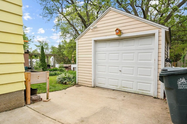 4105 Meyer Ave, Madison, WI 53711 - detached garage featuring driveway