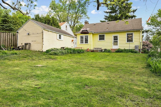 4105 Meyer Ave, Madison, WI 53711 - back of house with a chimney and entry steps