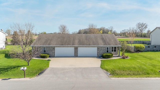 new england style home with concrete driveway, stone siding, and a garage