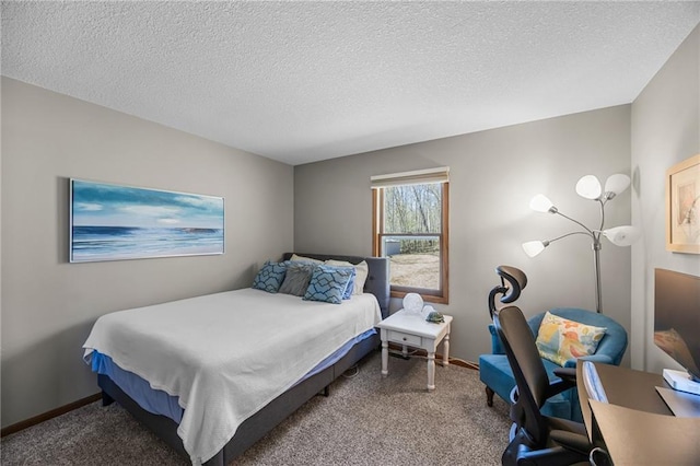 1141 134th Ave, Amery, WI 54001 - bedroom with carpet floors, a textured ceiling, and baseboards