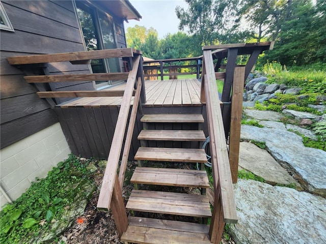 1451 90th Ave, Amery, WI 54001 - wooden deck featuring stairs