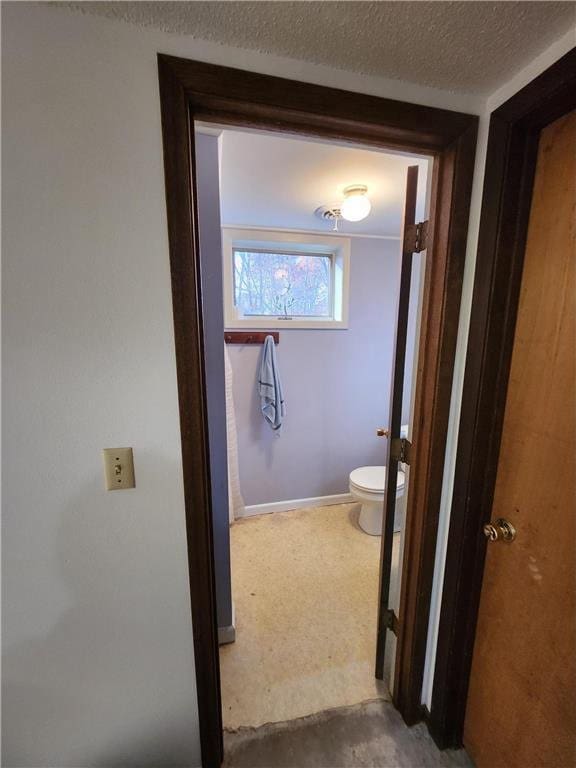 1451 90th Ave, Amery, WI 54001 - hallway featuring a textured ceiling