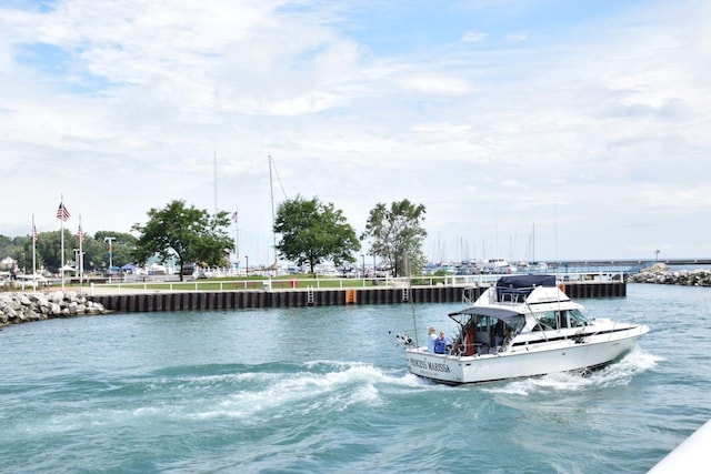 110 S Wisconsin St Unit 2E, Port Washington, WI 53074 - dock with a water view