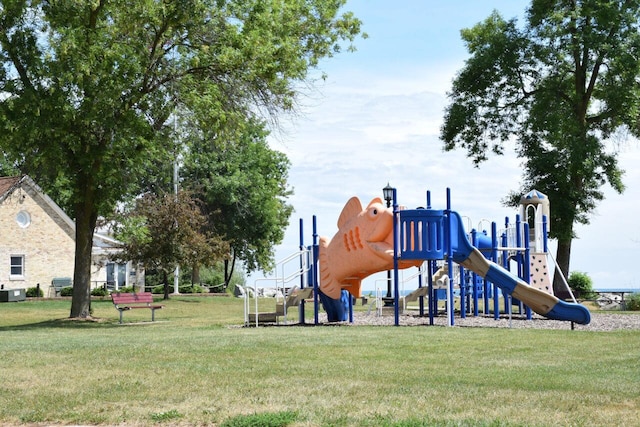 110 S Wisconsin St Unit 2E, Port Washington, WI 53074 - community playground featuring a yard