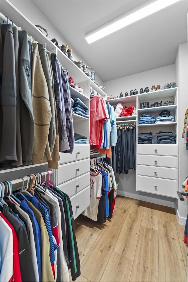 2149 Rosenberg Ln, Sun Prairie, WI 53590 - walk in closet with light wood-type flooring