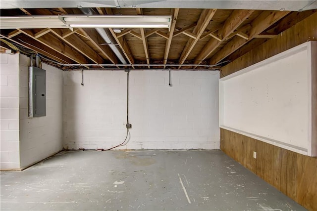 19333 59th Ave, Chippewa Falls, WI 54729 - unfinished basement with electric panel and concrete block wall