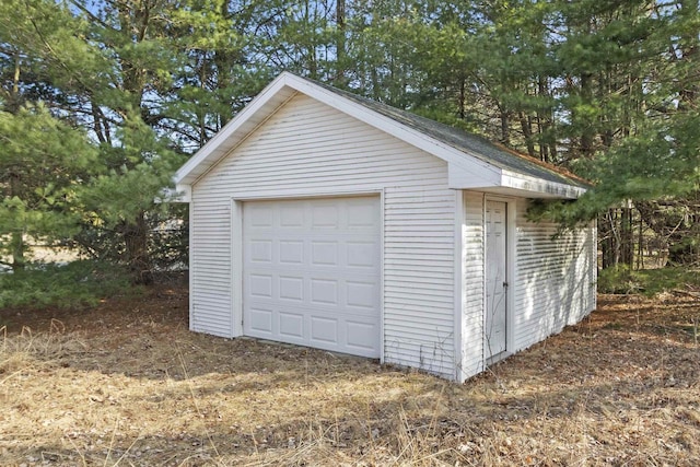 1229 Riverwood Ln, Sobieski, WI 02413 - view of garage
