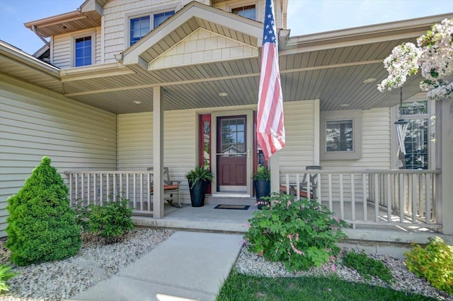717 Larvik Ln, Stoughton, WI 53589 - entrance to property featuring covered porch