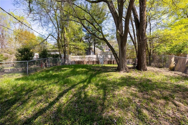 view of fenced backyard